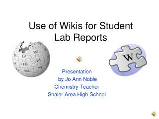 Use of Wikis for Student Lab Reports