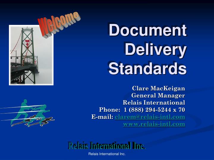 document delivery standards