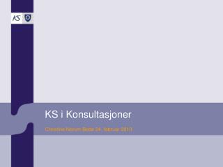 ks i konsultasjoner