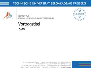 vortragstitel
