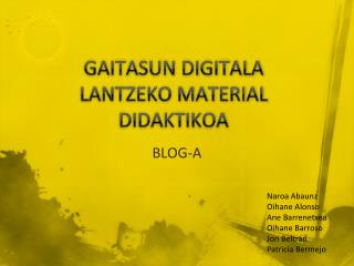 gaitasun digitala lantzeko material didaktikoa