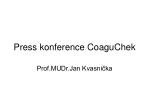 Press konference CoaguChek - slide 1