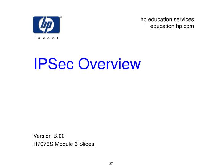 ipsec overview