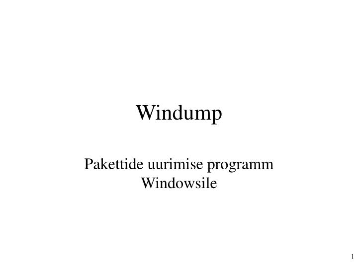 windump