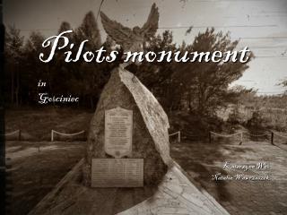Pilots monument in Go ? ciniec