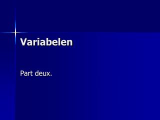 variabelen