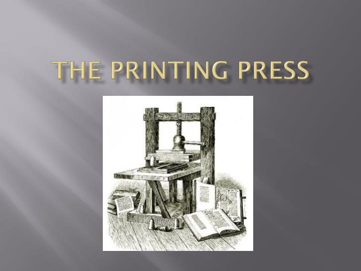 the printing press