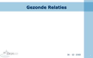 gezonde relaties