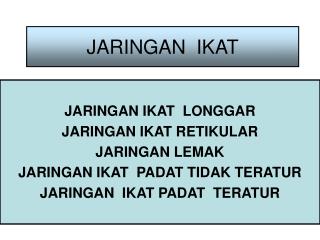 jaringan ikat