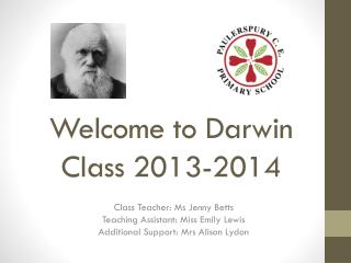 Welcome to Darwin Class 2013-2014