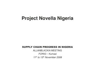 Project Novella Nigeria