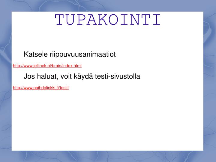 tupakointi