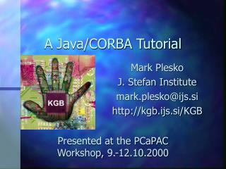 A Java/CORBA Tutorial