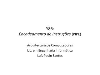y86 encadeamento de instru es pipe