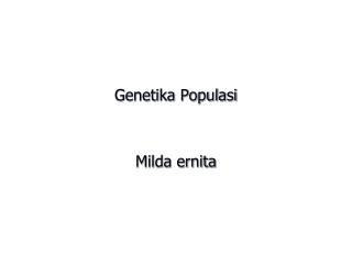 genetika populasi