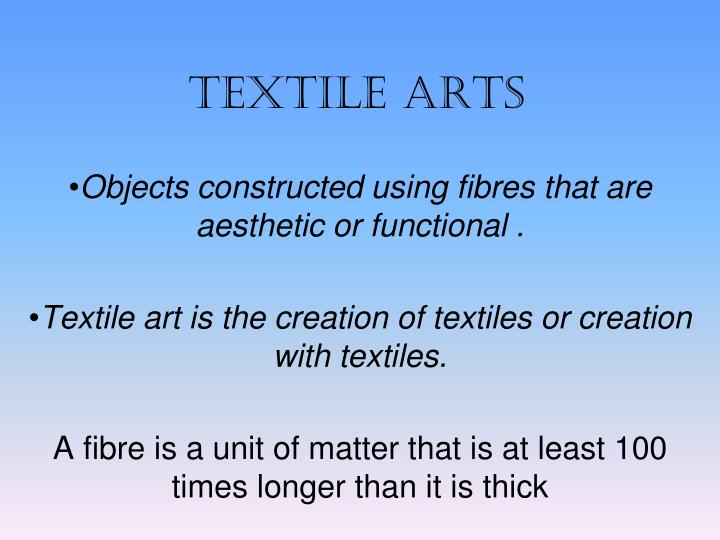 textile arts