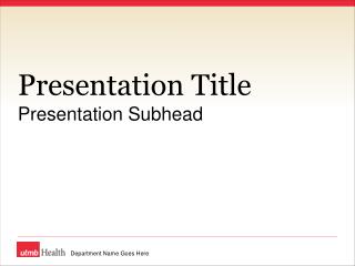 presentation title