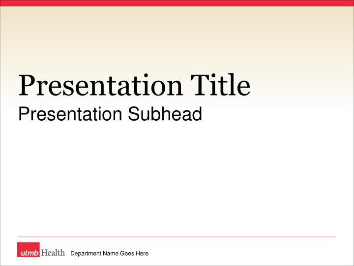 presentation title