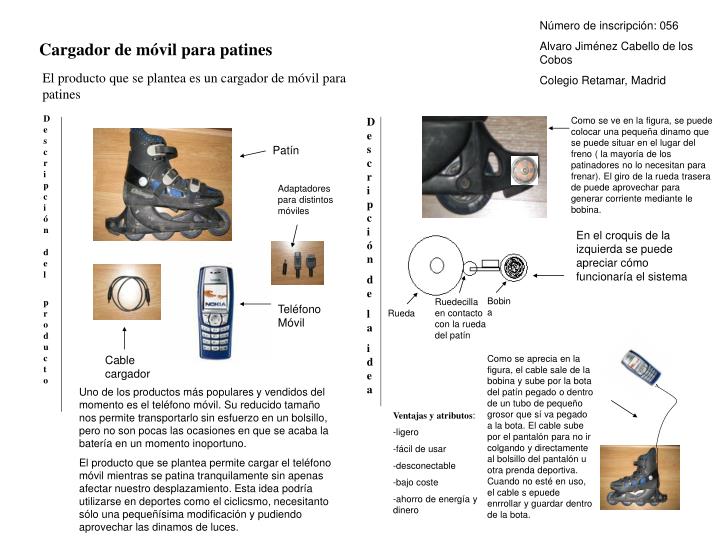 cargador de m vil para patines