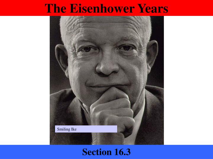 the eisenhower years