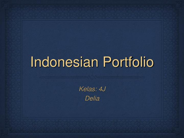 indonesian portfolio