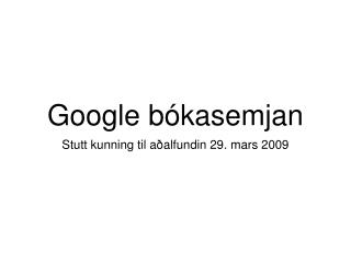 google b kasemjan
