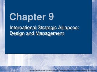 International Strategic Alliances: Design and Management