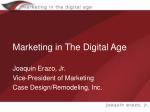 Marketing in The Digital Age - slide 1