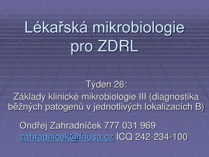 l ka sk mikrobiologie pro zdrl