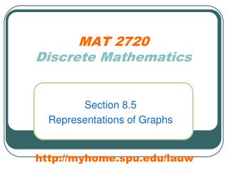 MAT 2720 Discrete Mathematics