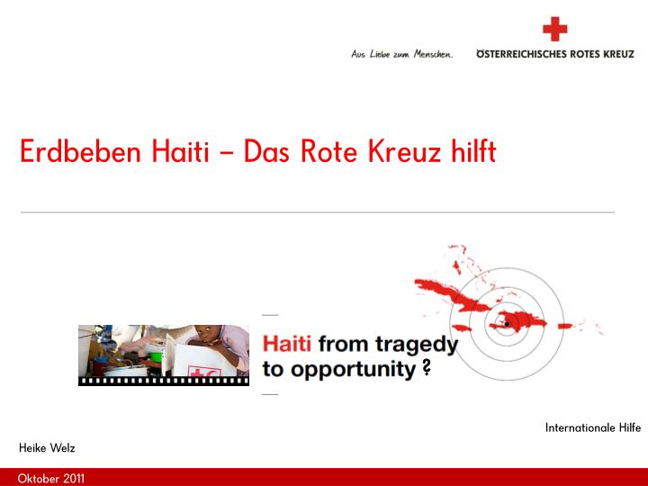 erdbeben haiti das rote kreuz hilft