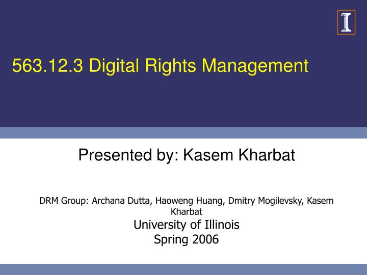 563 12 3 digital rights management