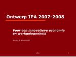 Ontwerp IPA 2007-2008 - slide 1