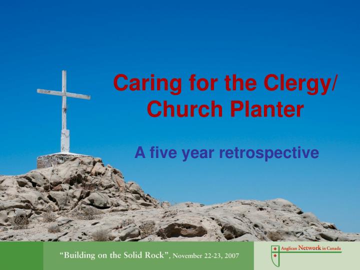 caring for the clergy church planter