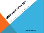 Openbare identiteit - slide 1