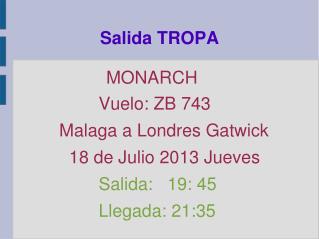 salida tropa