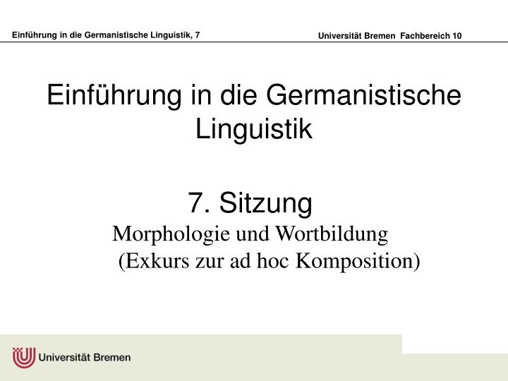 einf hrung in die germanistische linguistik