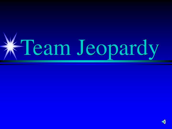 team jeopardy