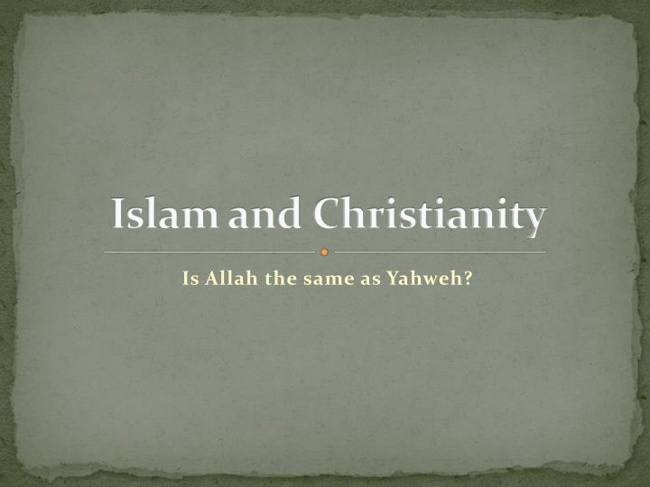 islam and christianity