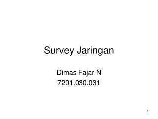survey jaringan