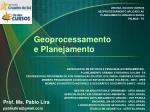Geoprocessamento e Planejamento - slide 1