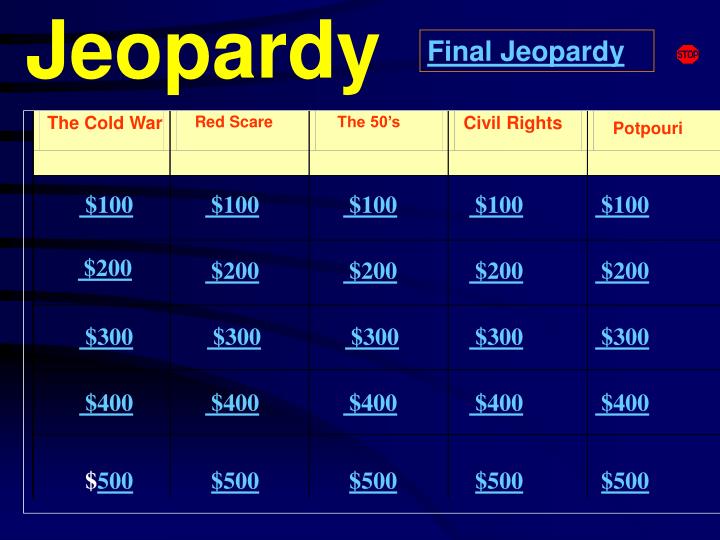 jeopardy