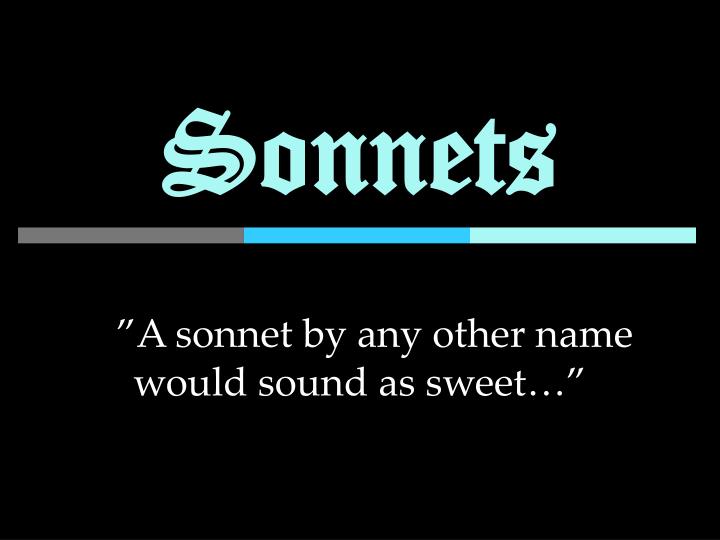 sonnets