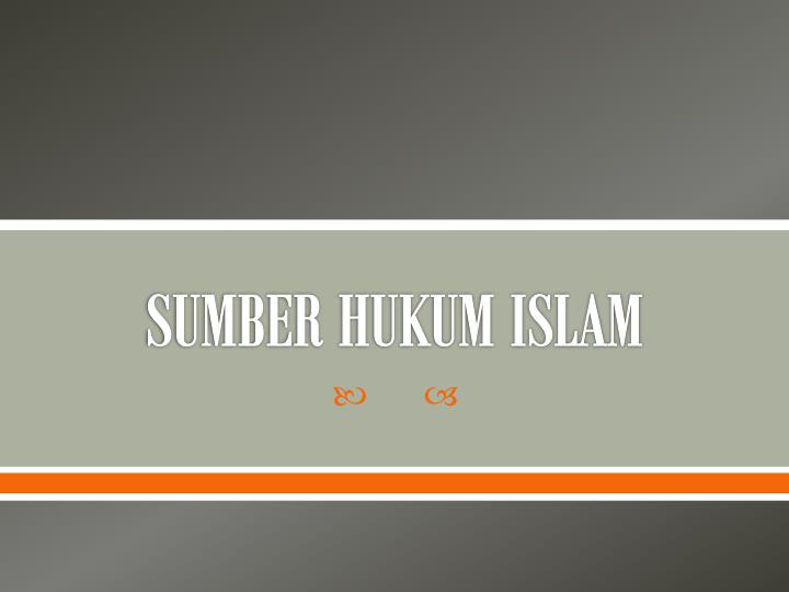 sumber hukum islam
