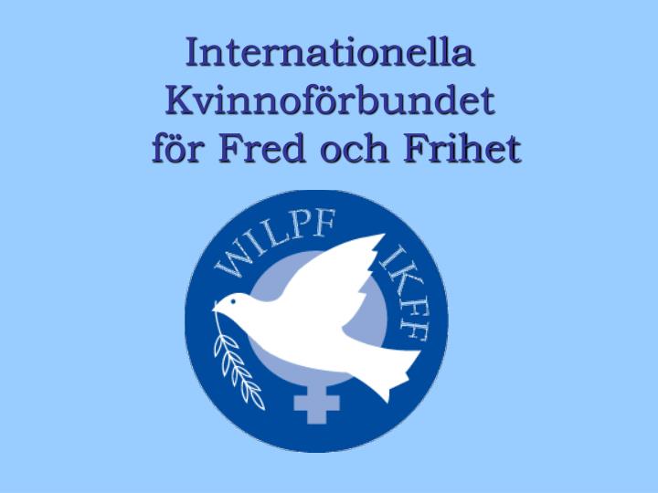 internationella kvinnof rbundet f r fred och frihet