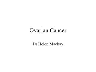 Ovarian Cancer