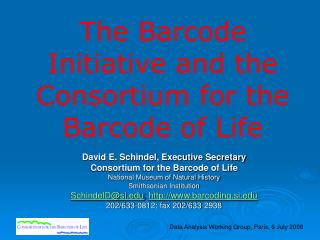 The Barcode Initiative and the Consortium for the Barcode of Life
