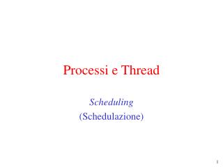processi e thread