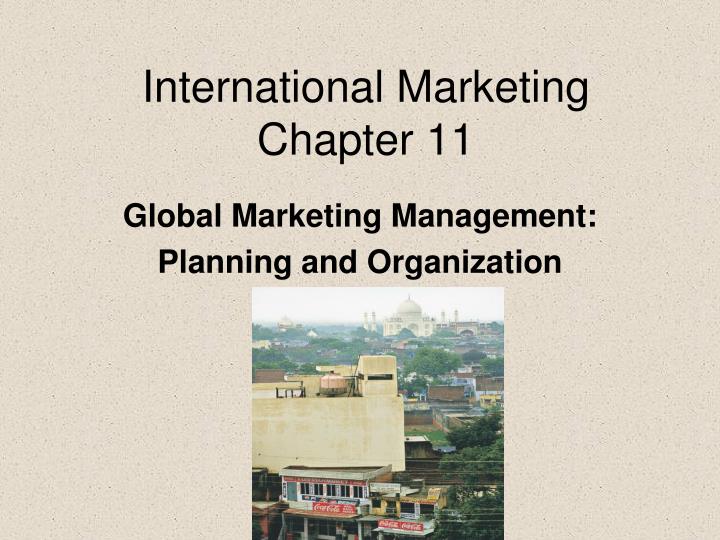 international marketing chapter 11