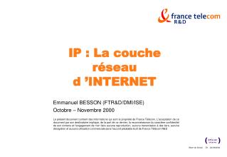 ip la couche r seau d internet